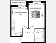2-комнатная квартира, 40 м², 2/16 этаж фото 0