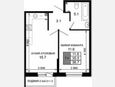 2-комнатная квартира, 35.50 м², 2/16 этаж фото 0