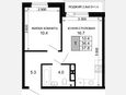 1-комнатная квартира, 36.40 м², 7/16 этаж фото 0
