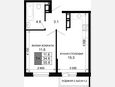2-комнатная квартира, 34.60 м², 6/16 этаж фото 0