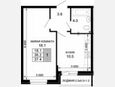 1-комнатная квартира, 36.20 м², 2/16 этаж фото 0