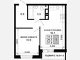 1-комнатная квартира, 36.50 м², 16/16 этаж фото 0