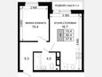1-комнатная квартира, 36.40 м², 9/16 этаж фото 0