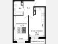 2-комнатная квартира, 39.30 м², 15/16 этаж фото 0