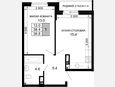 2-комнатная квартира, 38.40 м², 10/16 этаж фото 0