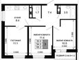 3-комнатная квартира, 54 м², 9/16 этаж фото 0
