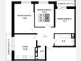 3-комнатная квартира, 63.10 м², 12/16 этаж фото 0