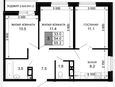 3-комнатная квартира, 54 м², 10/16 этаж фото 0