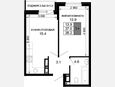 2-комнатная квартира, 37 м², 15/16 этаж фото 0