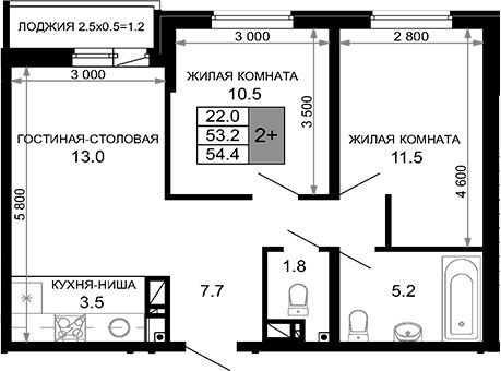 3-комн. квартира фото 0