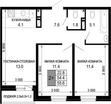 3-комн. квартира фото 0